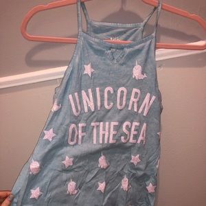 Girls 'Unicirn of the sea' Justice top